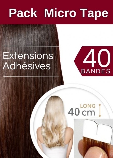 Pack Promo 40 Micro Tape 40 cm Lisse