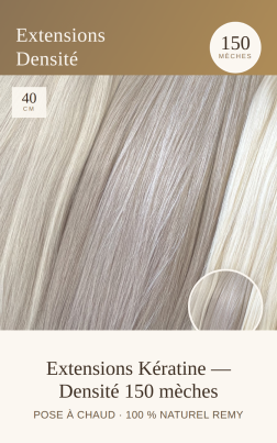 PACK PROMO 150 Excellence Extensions Kératine densité 40 cm