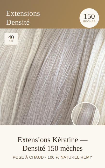 PACK PROMO 150 Excellence Extensions Kératine densité 40 cm