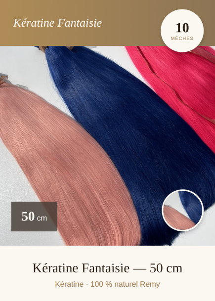 Extensions cheveux Kératine fantaisie