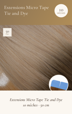 Extensions cheveux Micro Tape tie & dye 50 cm