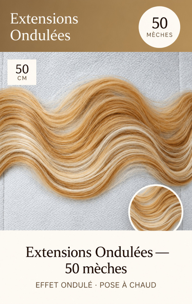 Socap France 50 extensions ondulée 50 cm