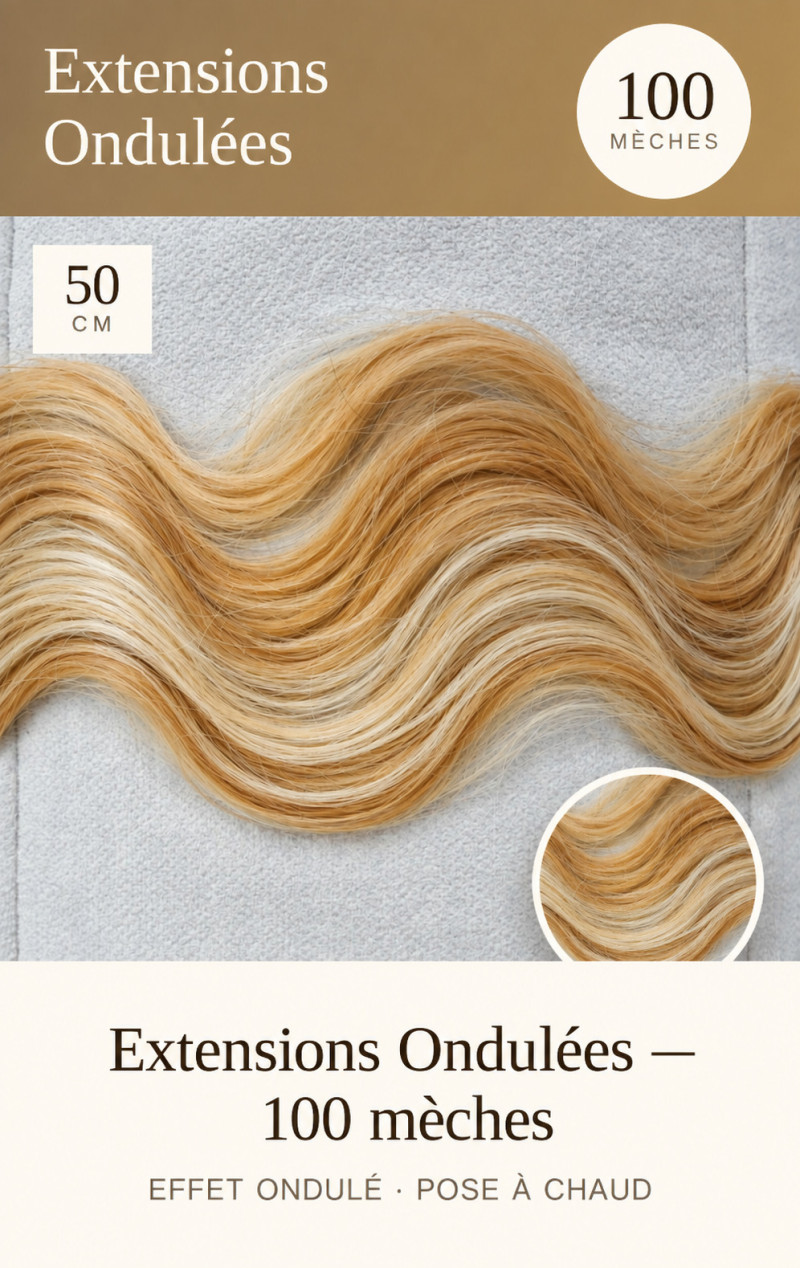 Socap France 100 extensions ondulée 50 cm
