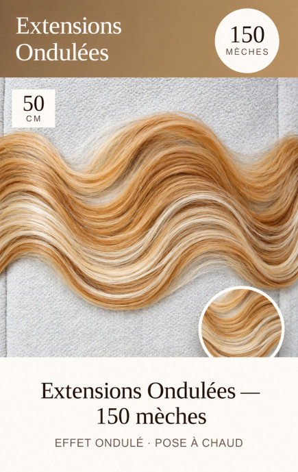 Socap France 150 extensions ondulée 50 cm