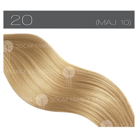 Socap France Extensions en cheveux naturels Flat Ring-On micro-ring à plate