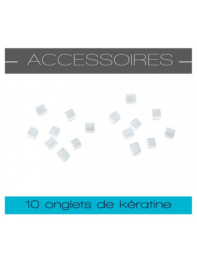 10 onglets de kératine pour extensions cheveux