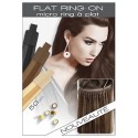 Socap France Extensions en cheveux naturels Flat Ring-On micro-ring à plate