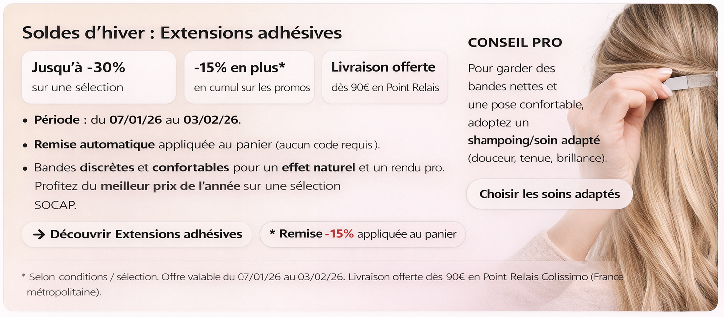 Soldes Extensions Adhésives Socap France