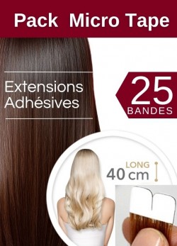 Pack Promo 25 Micro Tape 40 cm Lisse