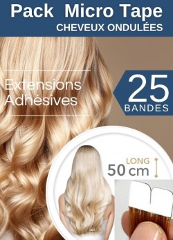 Pack Promo 25 Micro Tape 50 cm Ondulés