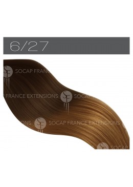 Bande à clip tie & dye 11 cm en cheveux naturels