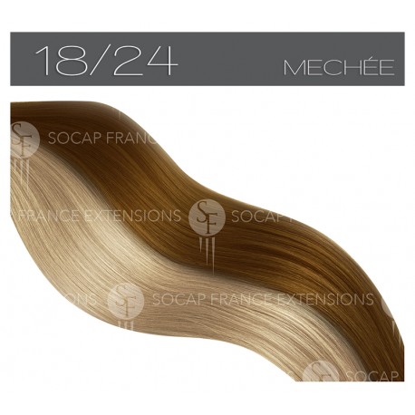 Socap France Extensions en cheveux naturels Flat Ring-On micro-ring à plate