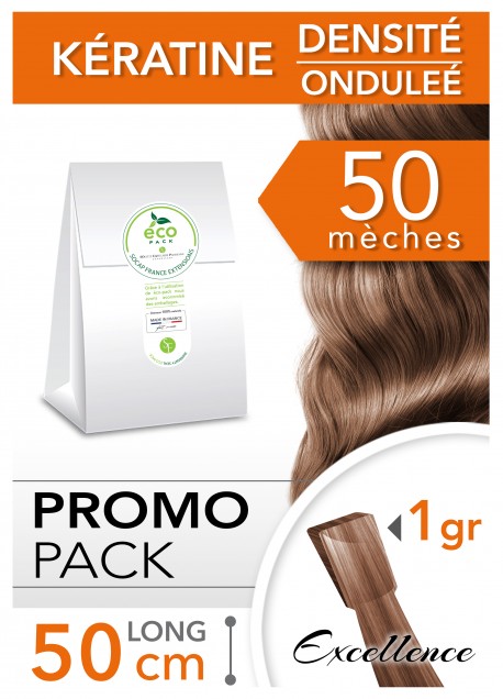 PACK 50 Extensions Excellence Kératine 50 cm Ondulé PACK 50 Extensions Excellence Kératine 50 cm Ondulé