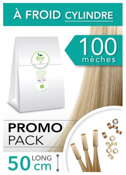 PACK PROMO 100 Extensions à froid 50 cm