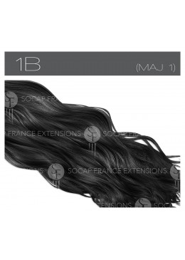 Naturelles 40 cm en cheveux naturels ondulée