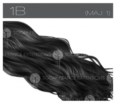 Naturelles 40 cm en cheveux naturels ondulée