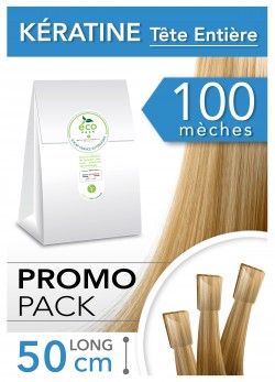 PACK PROMO 100 Extensions Kératine en cheveux naturels