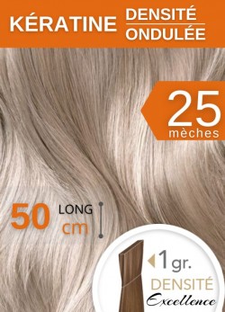 PACK PROMO 25 Excellence Extensions Ondulé Kératine 1 gramme 50 cm